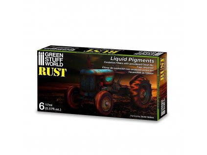 Green Stuff World Liquid Pigments Set - Rust