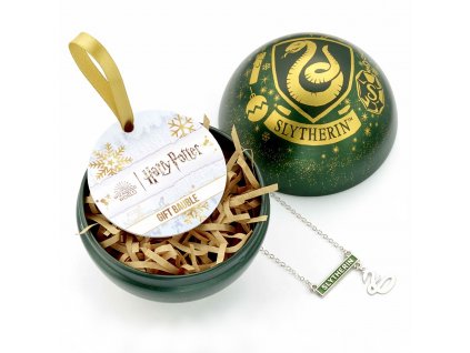 Vánoční koule Harry Potter s náhrdelníkem Zmijozel