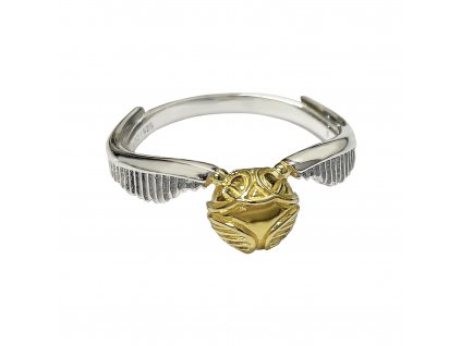 Stříbrný prsten Harry Potter - Zlatonka