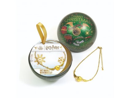 Vánoční koule Harry Potter s náramkem Zlatonka