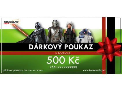 Dárkový poukaz - motiv Star Wars