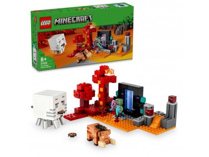 Minecraft™ LEGO® Přepadení v portálu do Netheru (21255)
