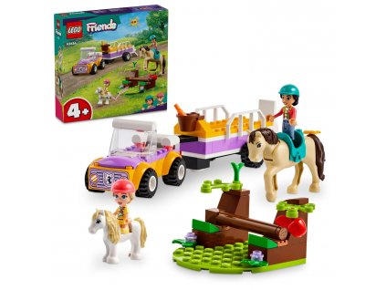 Friends LEGO® Přívěs s koněm a poníkem (42634)