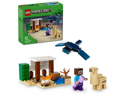 Minecraft™ LEGO® Steve a výprava do pouště (21251)