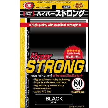 KMC Standard obaly - Hyper STRONG Black (80 ks)