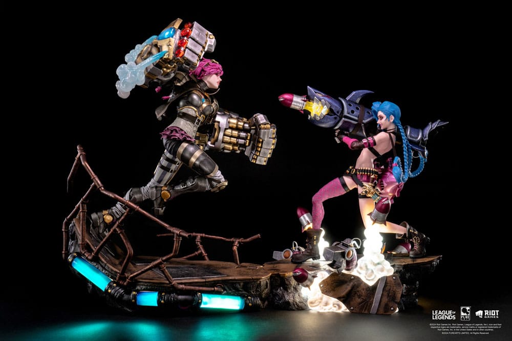 Pure Arts League of Legends Statues 1/6 2-Pack Vi & Jinx