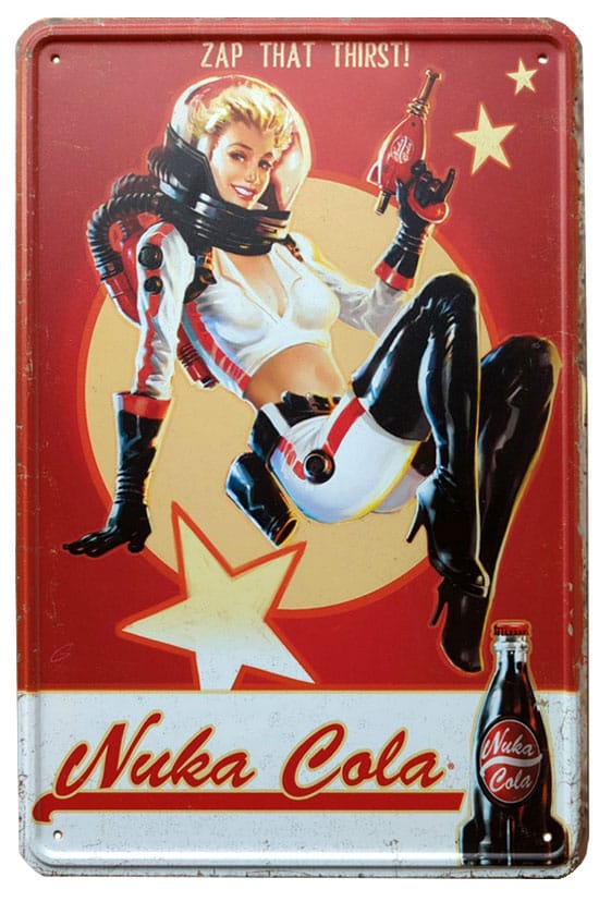 DEVplus Fallout Metal Sign Nuka Cola Girl