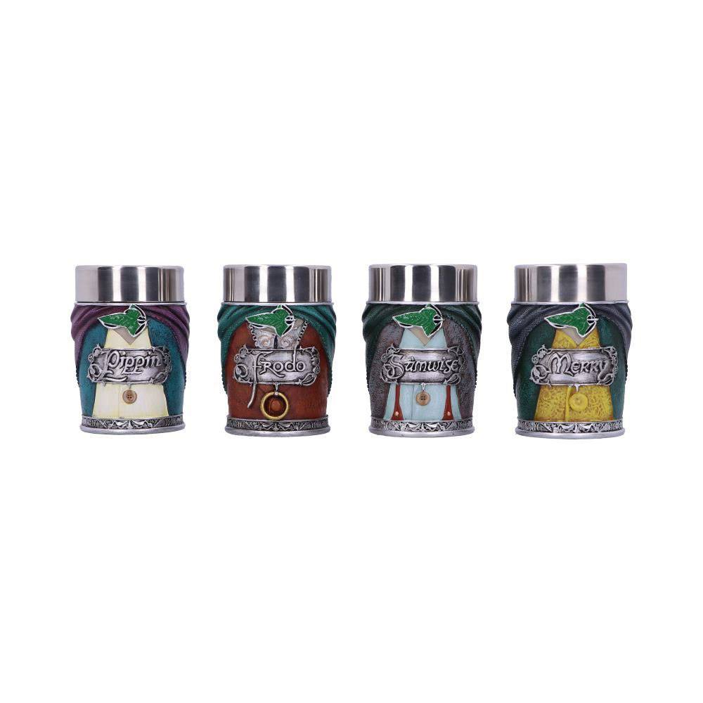 Nemesis Now Lord of the Rings Shotglass 4-Pack Hobbits