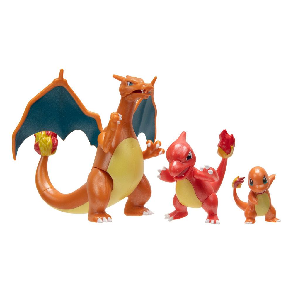 Jazwares Pokémon Select Akční Figurky 3-Pack Evolution Charmander , Charmeleon , Charizard