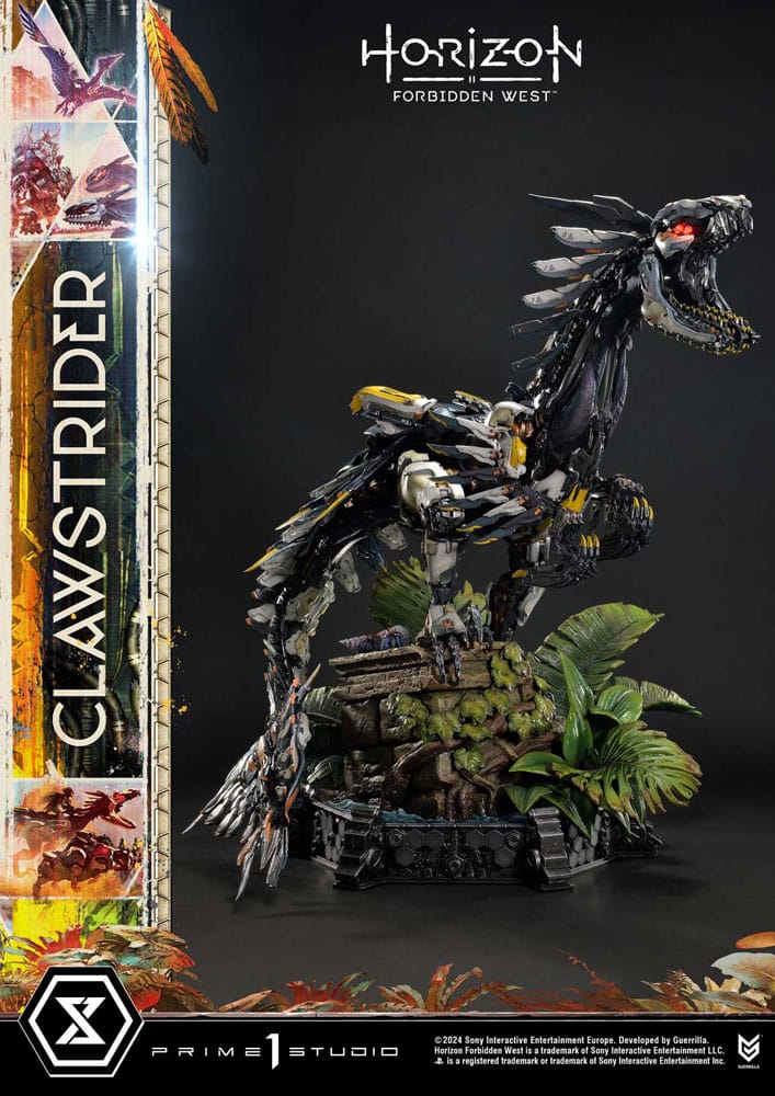 Prime 1 Studio Horizon Forbidden West Ultimate Premium Masterline Series Statue 1/4 Clawstrider Bonus Version 68 cm