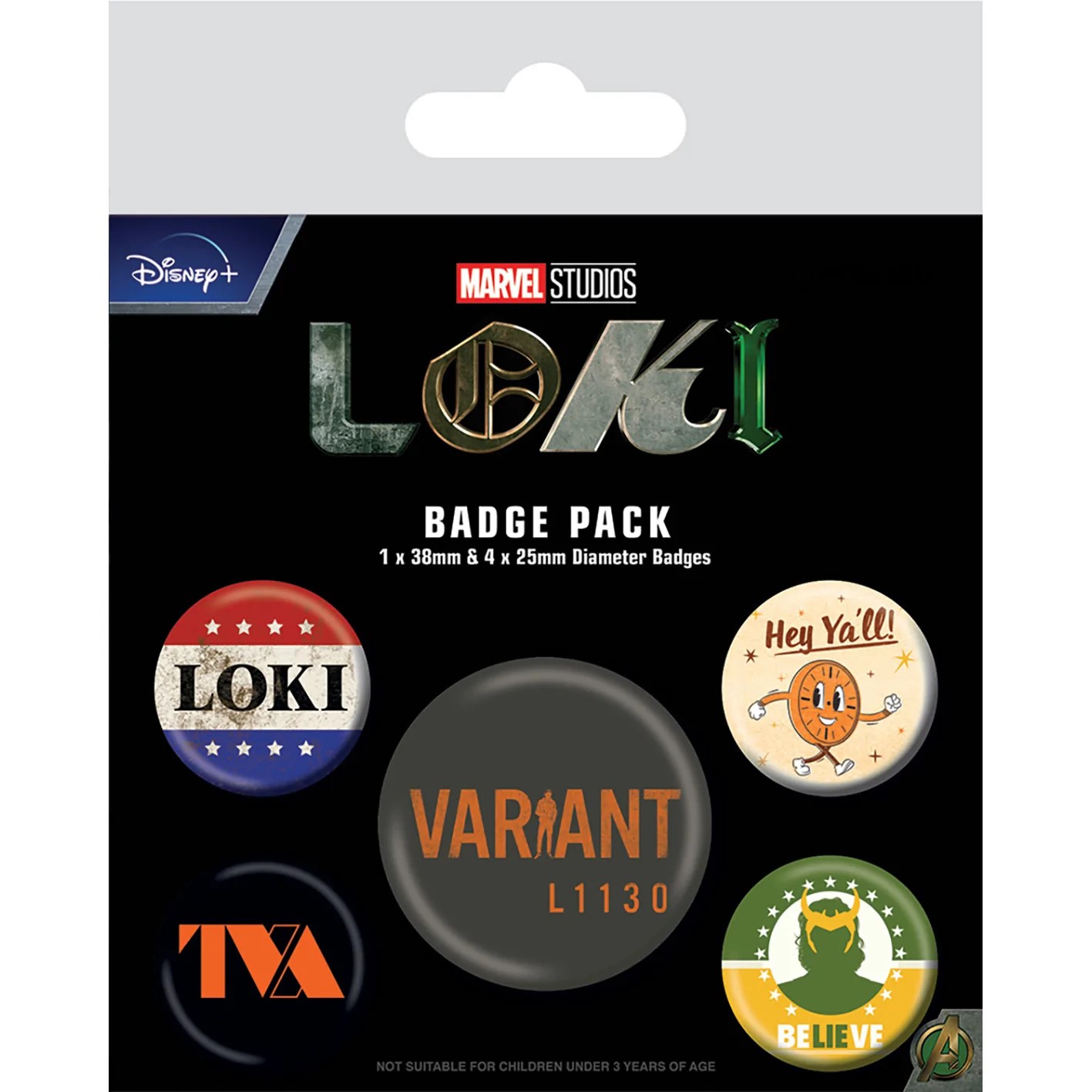 Pyramid International Sada placek Marvel - Loki