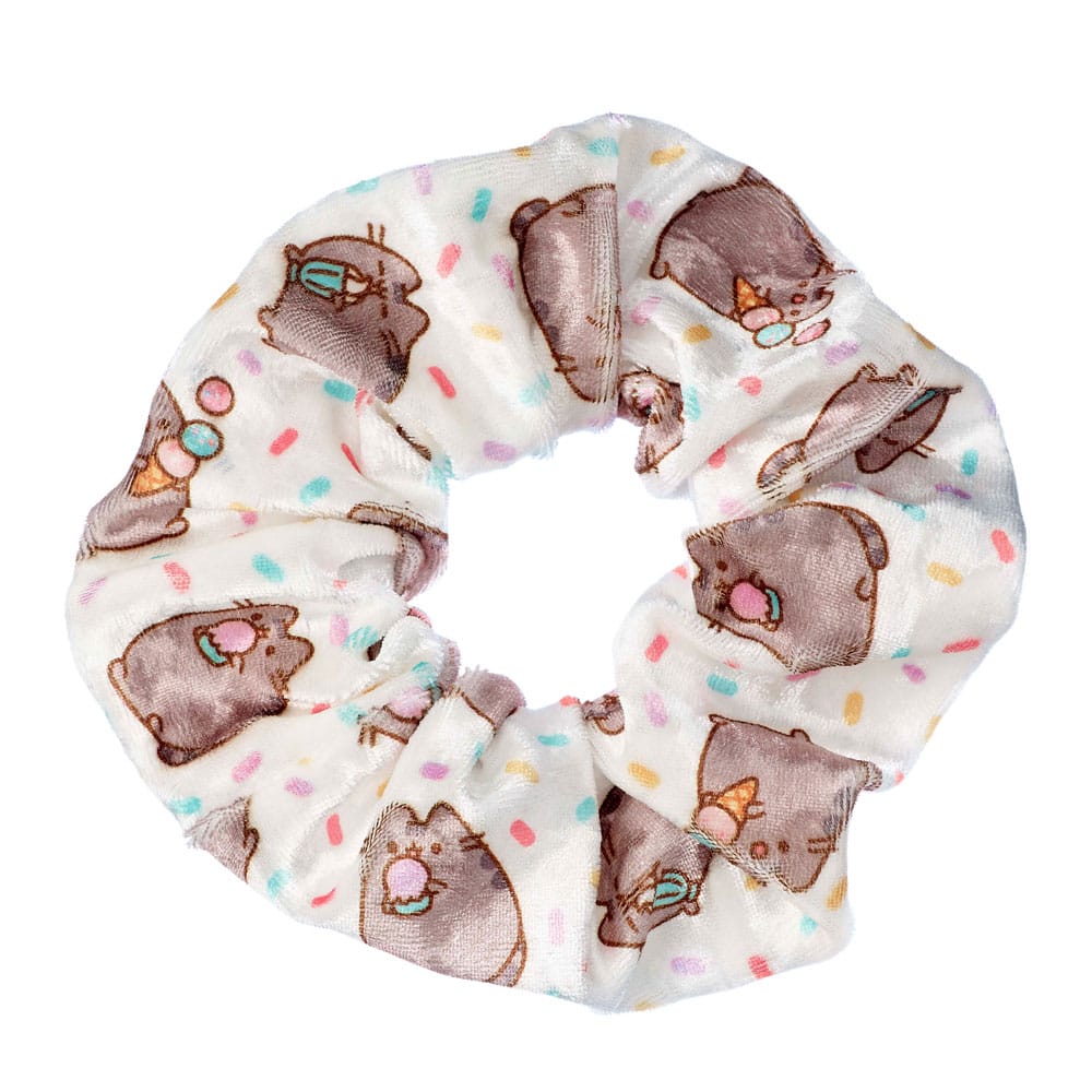 The Carat Shop Pusheen Hair Scrunchie White Ice Cream