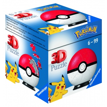 Ravensburger 3D Puzzle-Ball - Pokémon Pokéball - Classic