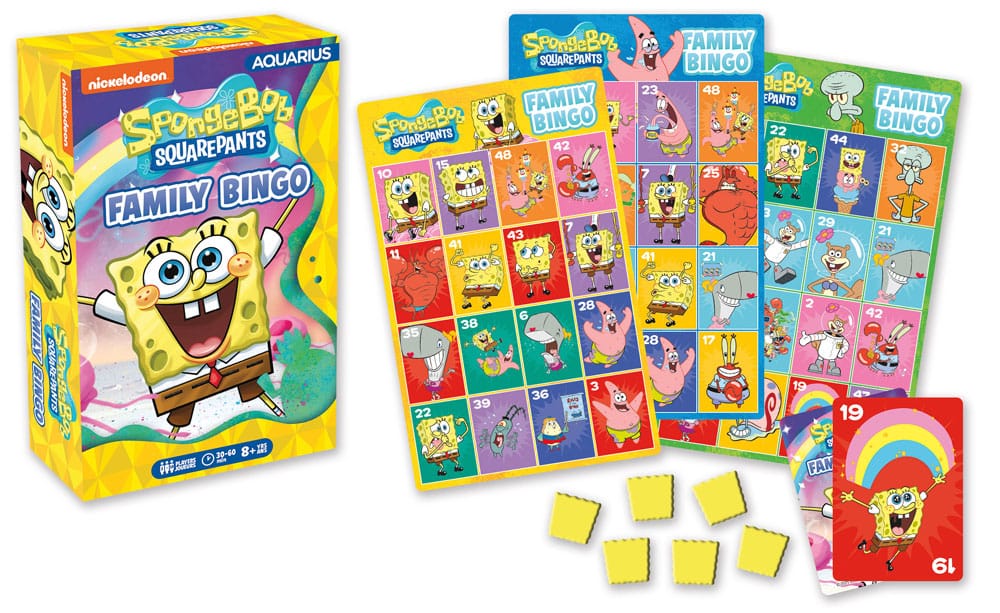Aquarius SpongeBob Board Game Family Bingo *English Version*