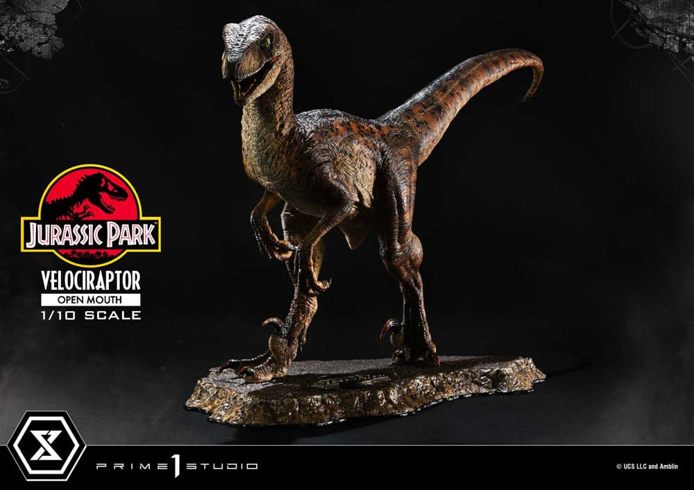 Prime 1 Studio Jurassic Park Prime Collectibles Statue 1/10 Velociraptor Open Mouth 19 cm