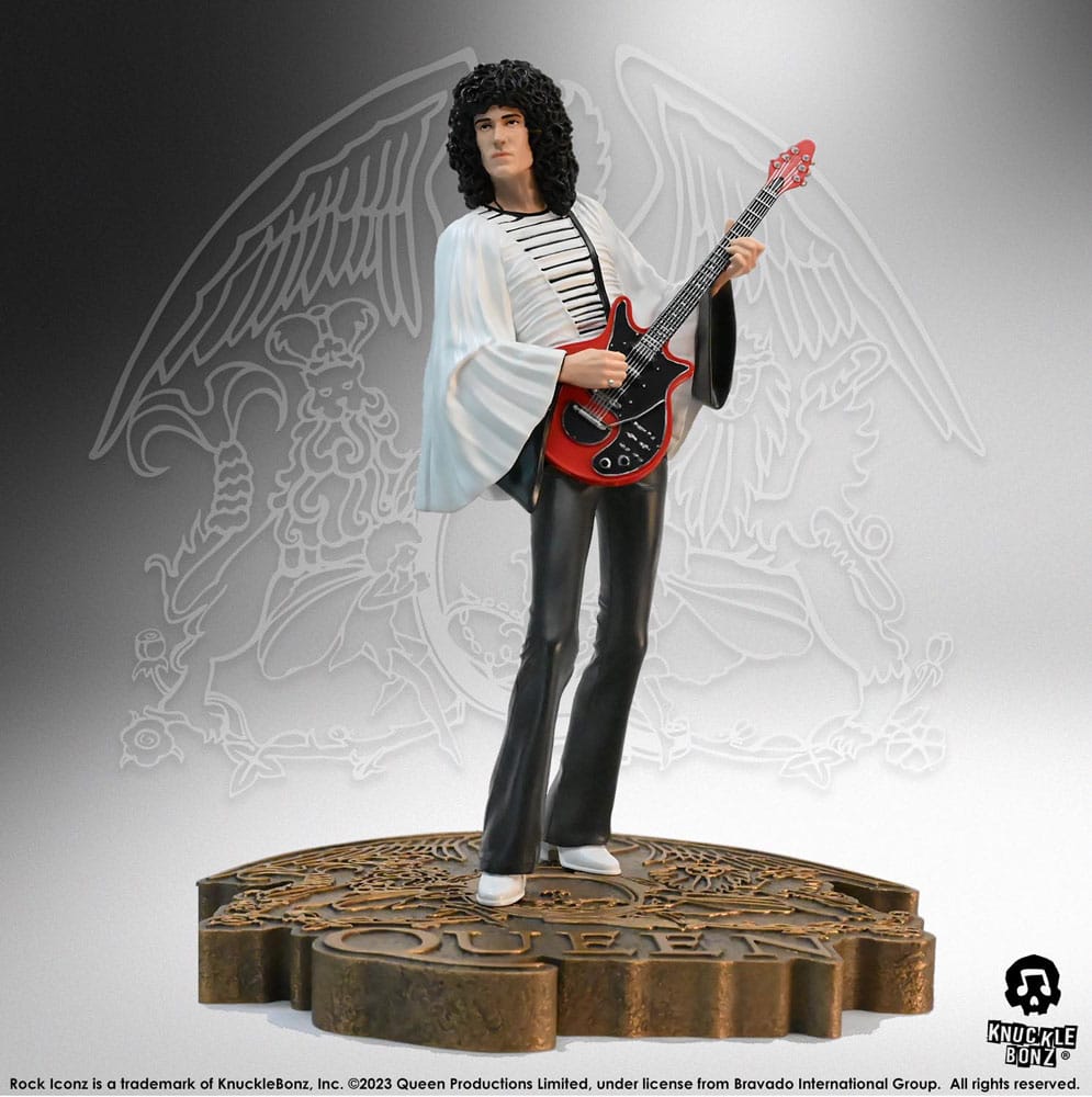 KnuckleBonz Queen Rock Iconz Statue Brian May II (Sheer Heart Attack Era) 23 cm