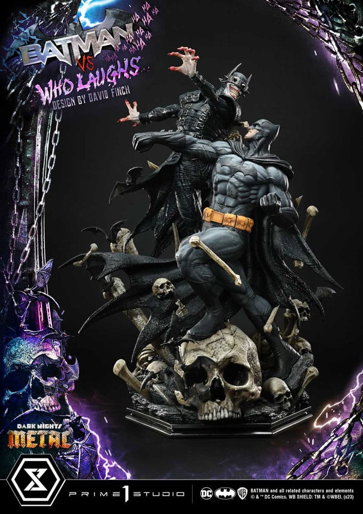 Prime 1 Studio Dark Nights: Metal Ultimate Premium Masterline Series Statue 1/4 Batman VS Batman Who Laughs 67 cm