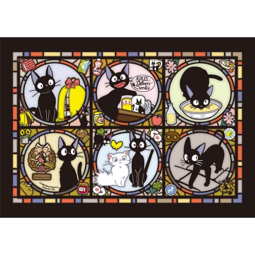 Ensky Kiki's Delivery Service Jigsaw Puzzle Stained Glass Jiji's everyday