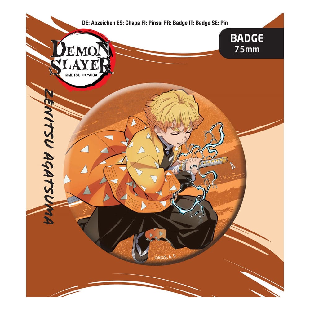 Popbuddies Demon Slayer: Kimetsu no Yaiba Pin Badge Zenitsu Agatsuma
