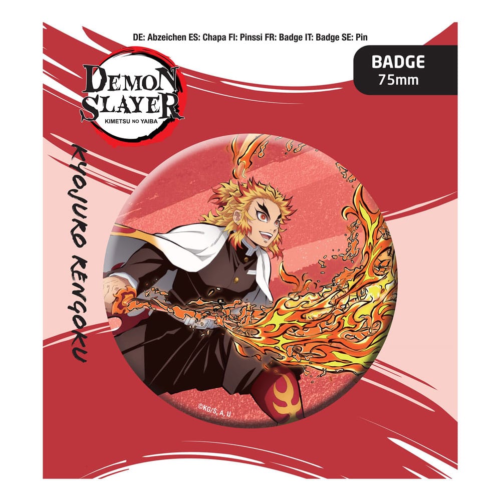 Popbuddies Demon Slayer: Kimetsu no Yaiba Pin Badge Kyojuro Rengoku