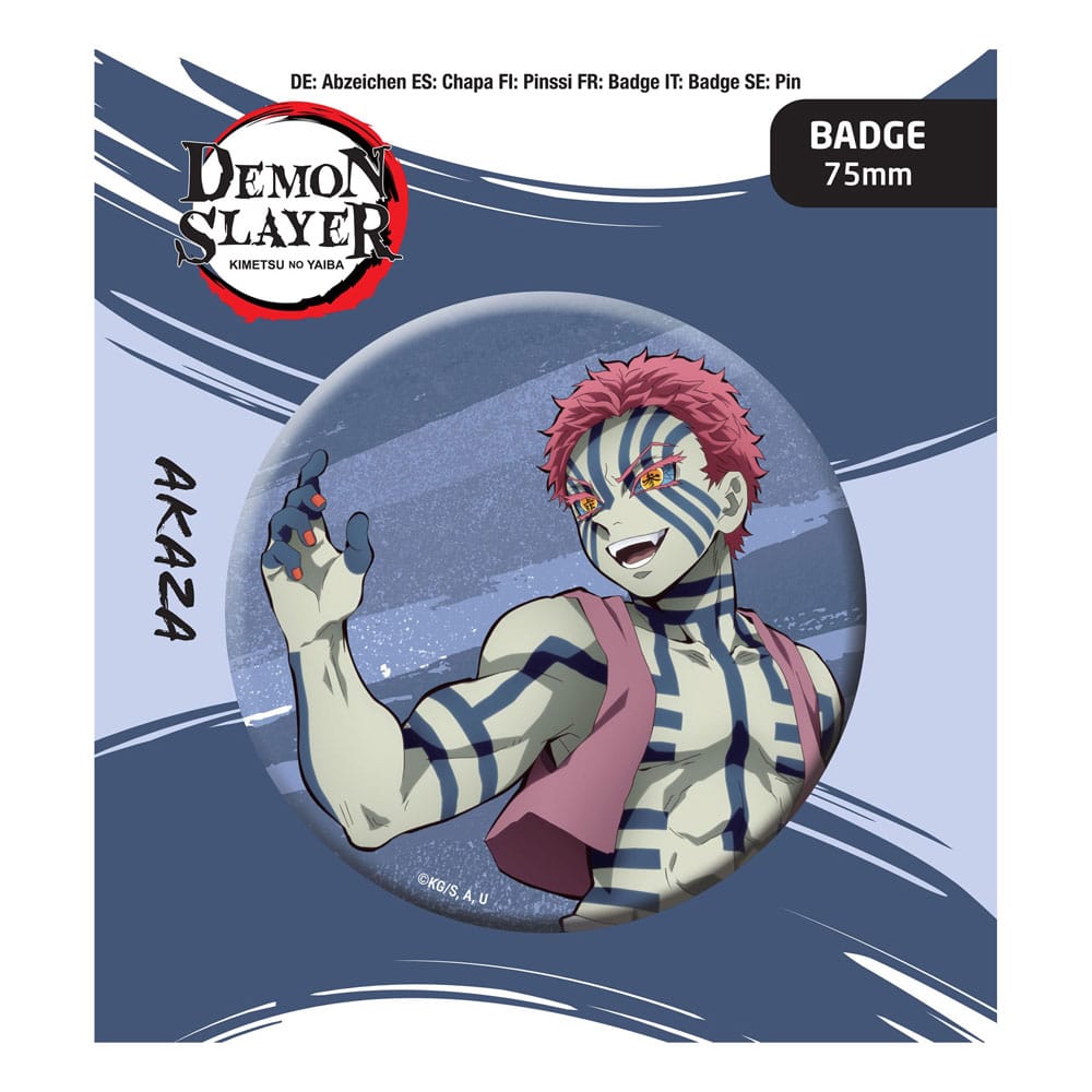 Popbuddies Demon Slayer: Kimetsu no Yaiba Pin Badge Akaza