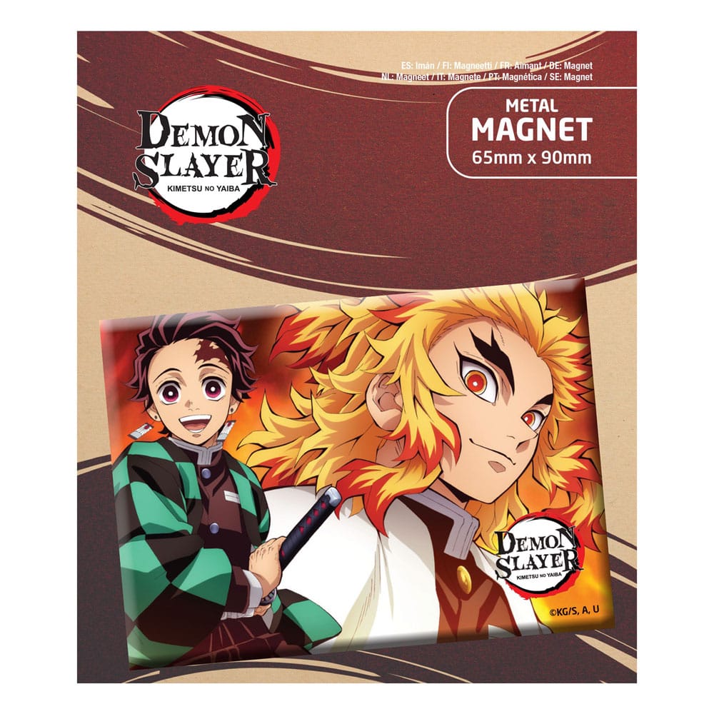 Popbuddies Demon Slayer: Kimetsu no Yaiba Fridge Magnet Tanjiro & Kyojuro