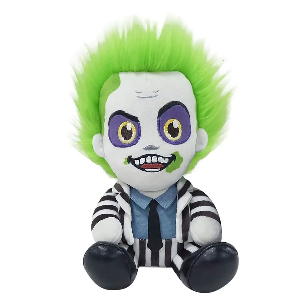 KidRobot Beetlejuice Phunny Plush Figure Beetlejuice Sitting with Striped Outfit 18 cm