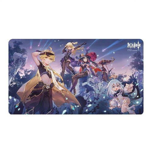 MiHoYo Genshin Impact Unreconciled Stars Mousepad Aether, Fischl, Mona, Paimon & Scaramouche 70 x 40 cm