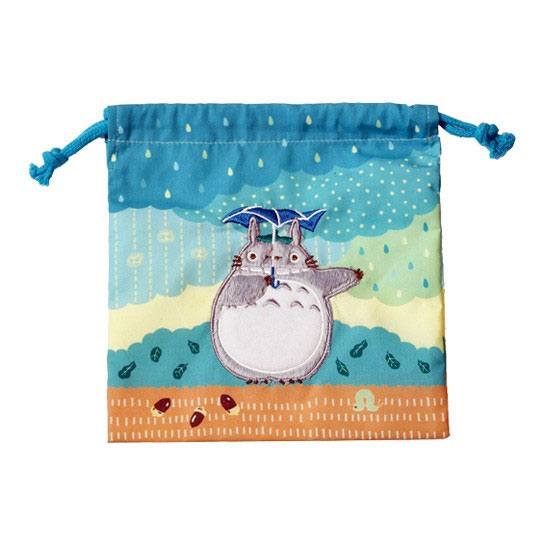 Marushin My Neighbor Totoro Laundry Storage Bag Totoro under the rain 20 x 19 cm