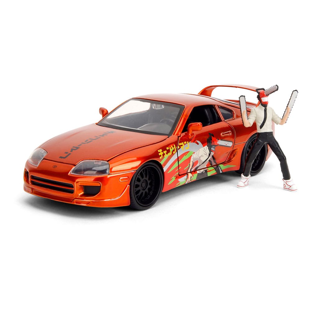 Jada Toys Chainsaw Man Diecast Model 1/24 1995 Toyota Supra