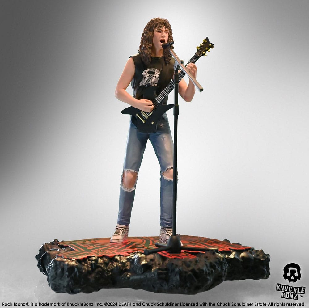 KnuckleBonz Death Rock Iconz Statue Chuck Schuldiner II 22 cm