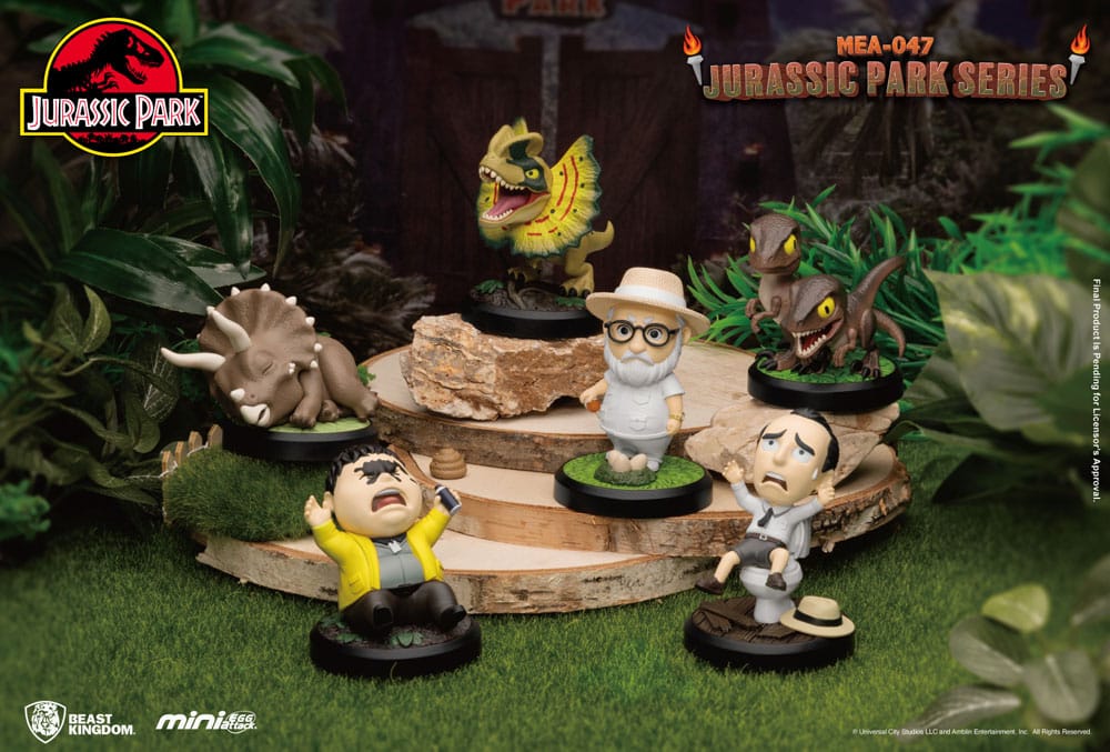 Beast Kingdom Toys Jurassic Park Mini Egg Attack Figures Jurassic Park Series Set 10 cm