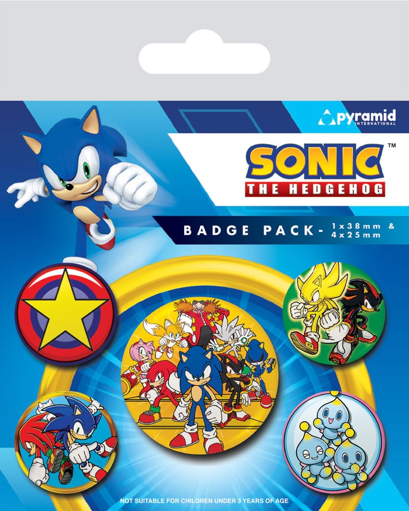 Pyramid International Sada placek Sonic - Speed Team