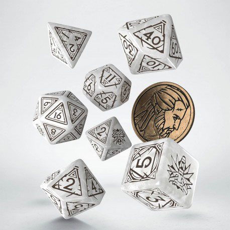Q Workshop The Witcher Dice Set Geralt The White Wolf (7)