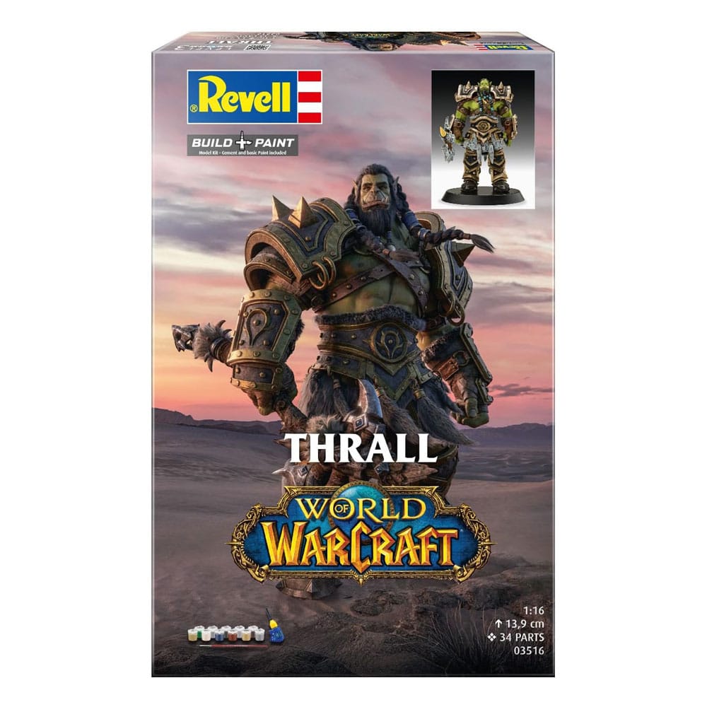 Revell World of Warcraft Model Kit Gift Set 1/16 The Orc Thrall 13 cm