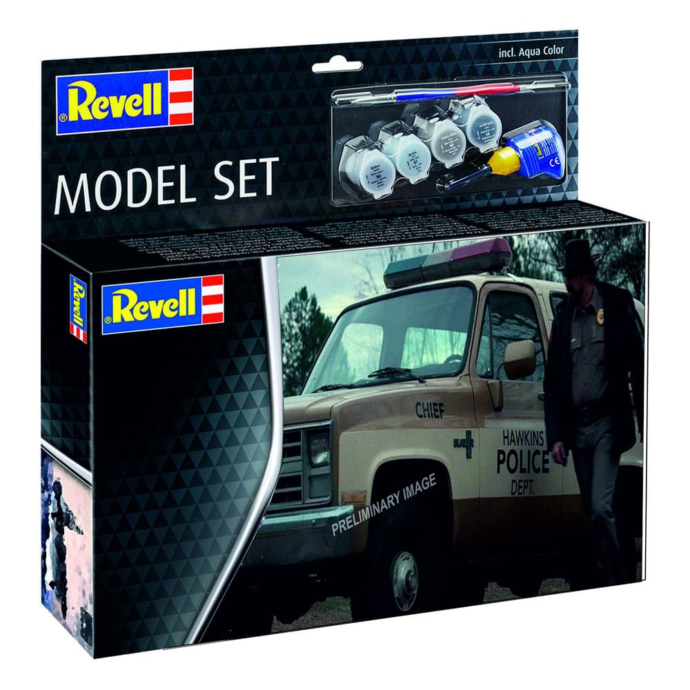 Revell Stranger Things Model Kit Set 1/25 1985 Chevrolet K5 Blazer (Aqua Color) 19 cm