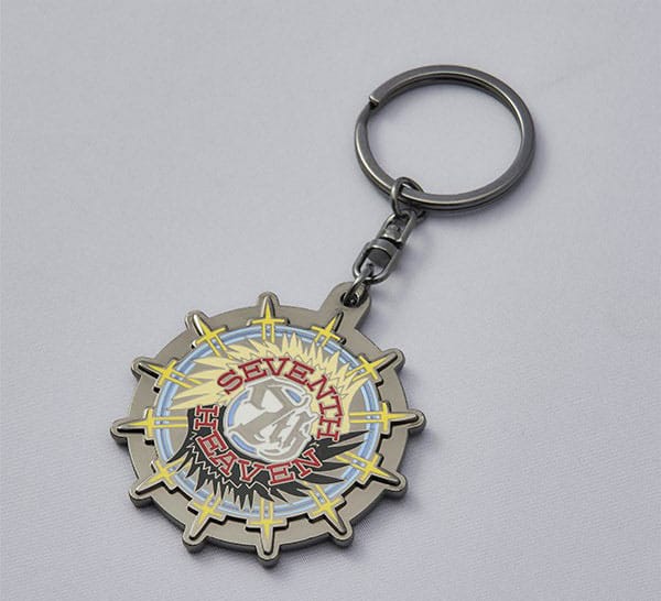 Square-Enix Final Fantasy VII Rebirth Metal-Keychain Seventh Heaven