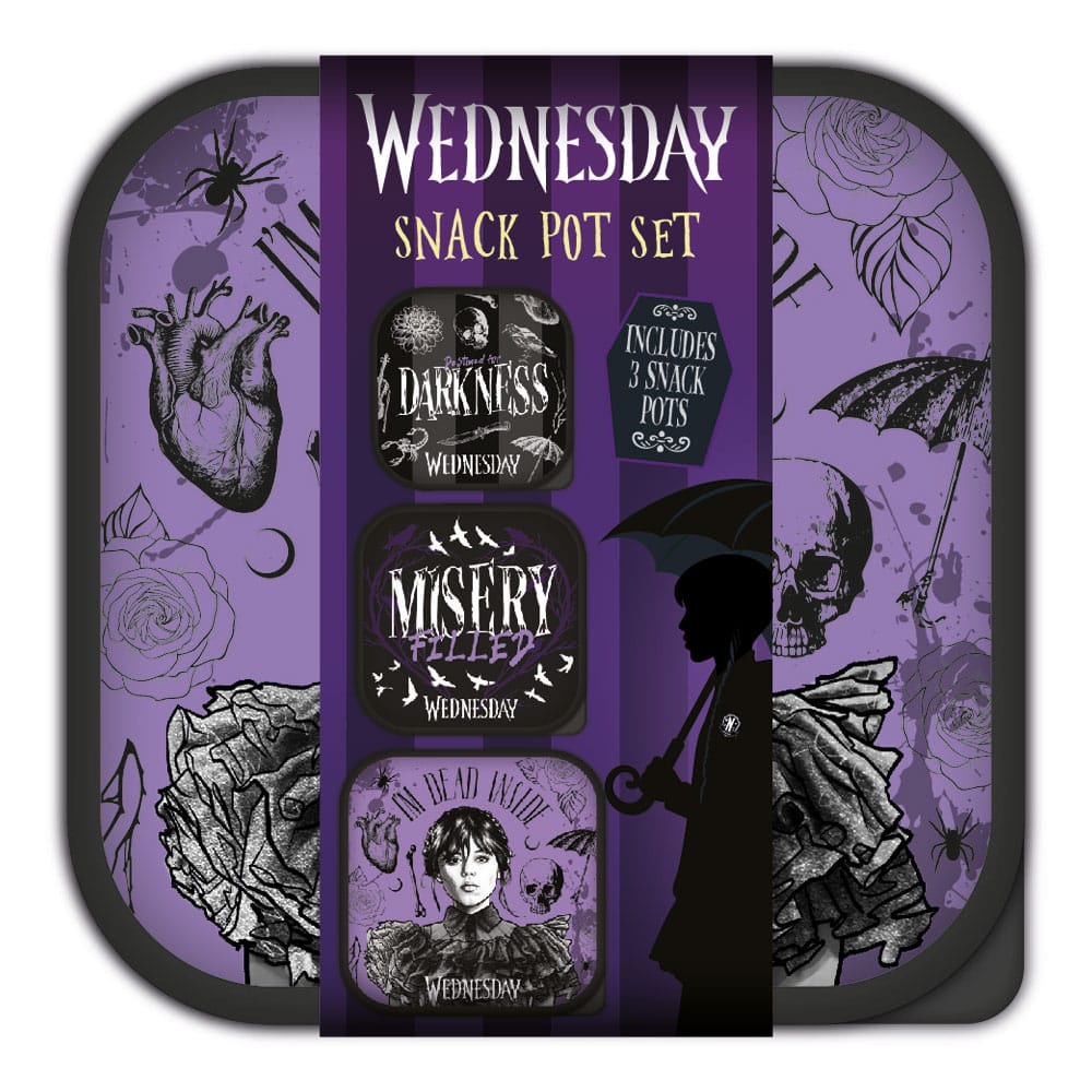 Blue Sky Studios Wednesday Lunch Boxes 3 in 1 Snack Pots