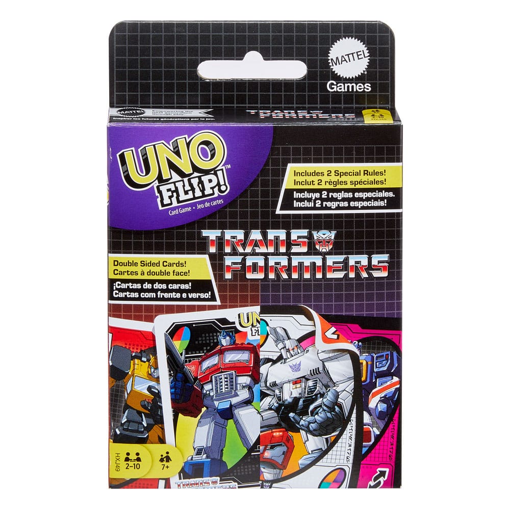 Mattel Transformers UNO Flip! Card Game