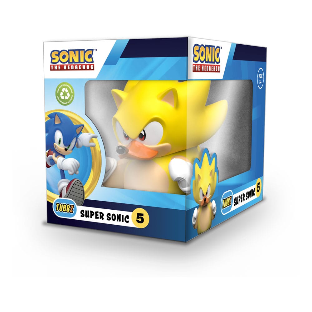Numskull Sonic - The Hedgehog Tubbz PVC Figure Super Sonic Boxed Edition 10 cm
