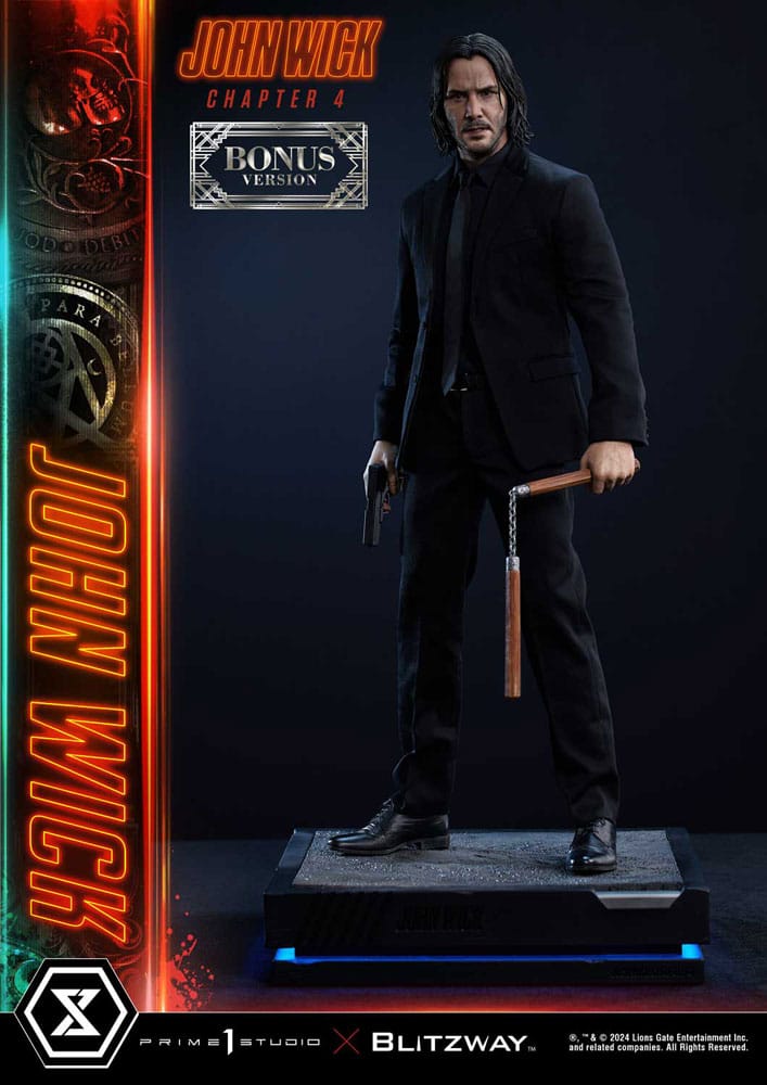 Prime 1 Studio John Wick Chapter 4 Ultimate Premium Masterline Series Statue 1/4 John Wick Deluxe Bonus Version 54 cm