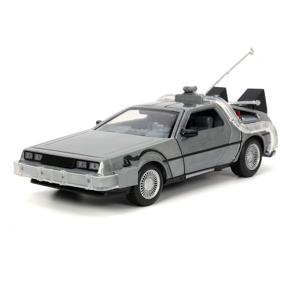 Jada Toys Back to the Future Hollywood Rides Diecast Model 1/24 Back to the Future 1 Time Machine