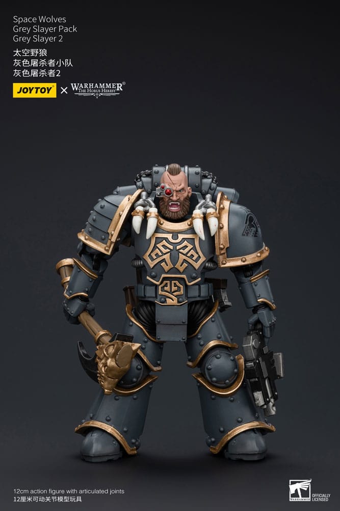 Joy Toy (CN) Warhammer The Horus Heresy Action Figure 1/18 Space Wolves Grey Slayer Pack Grey Slayer 2 12 cm