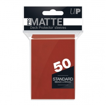 Ultra PRO Matte Obaly 50ks - Rajčatově červené