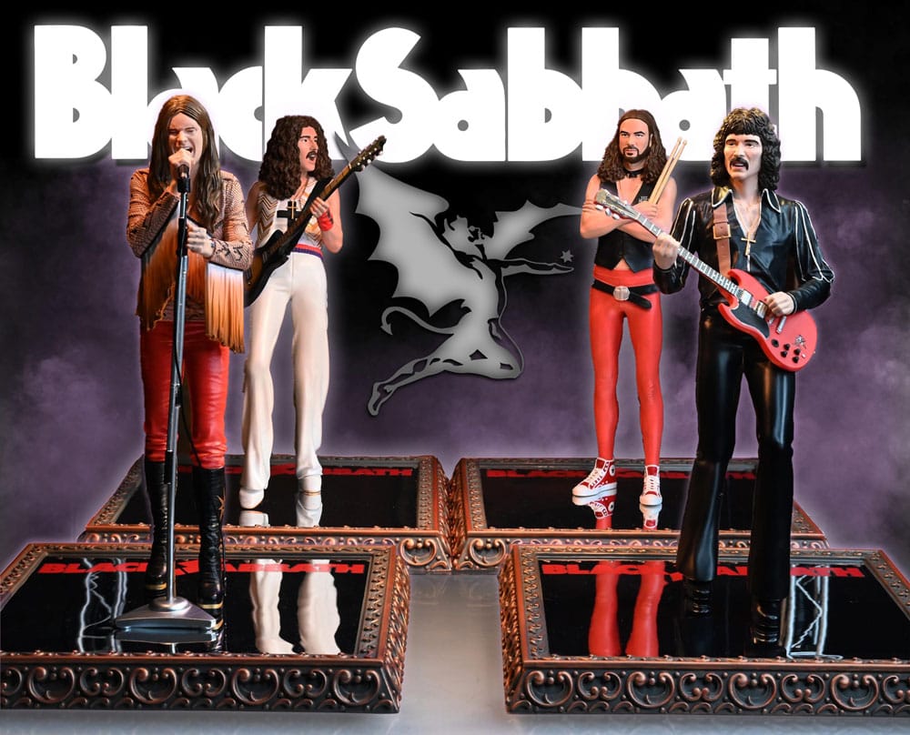KnuckleBonz Black Sabbath Rock Iconz Statue 4-Pack Sabotage Era 23 cm