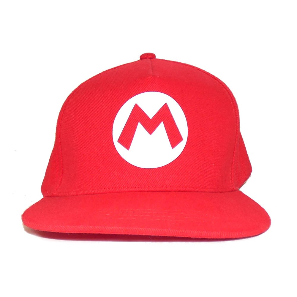 Heroes Inc Super Mario Snapback Cap Mario Badge