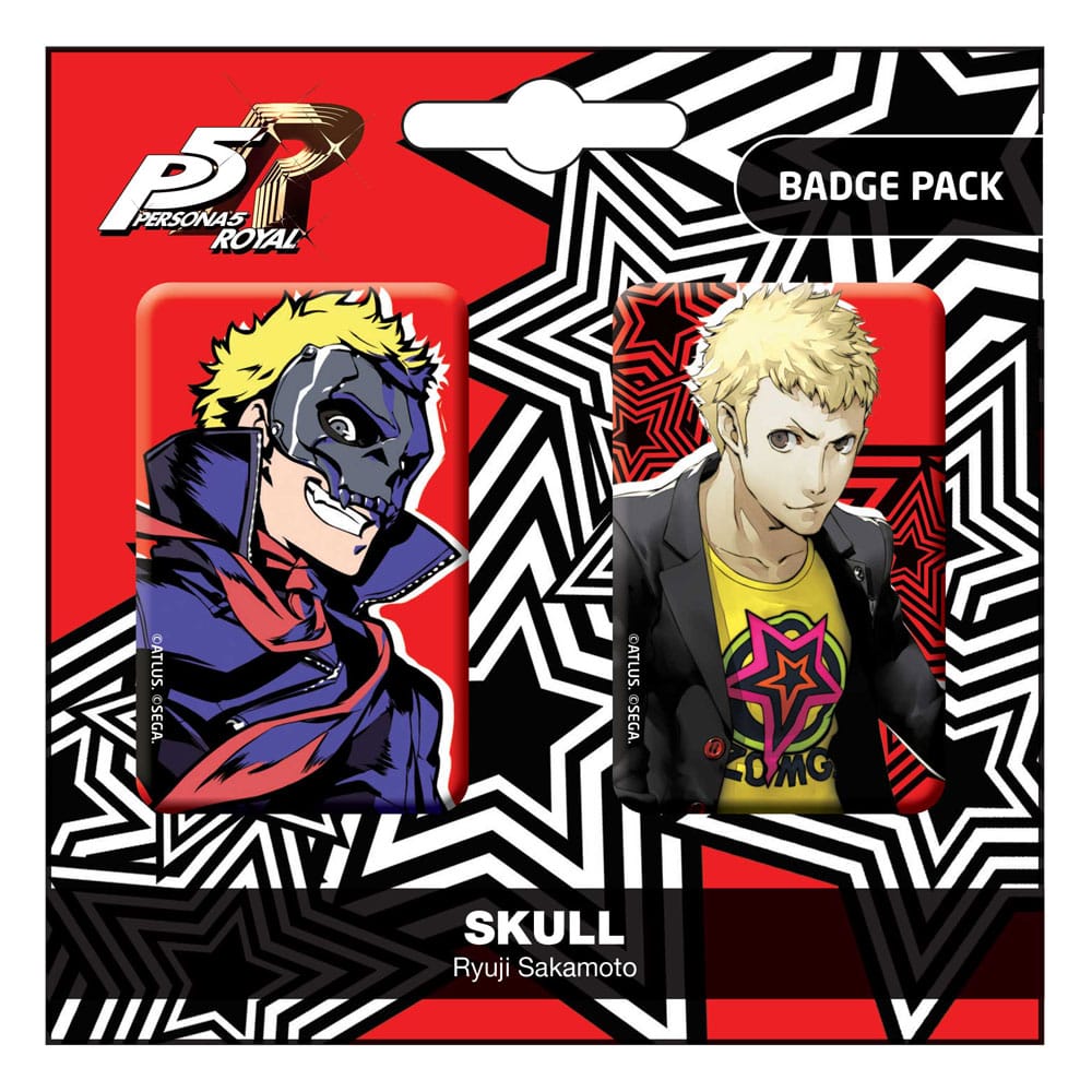 Popbuddies Persona 5 Royal Pin Badges 2-Pack Skull / Ryui Sakamoto