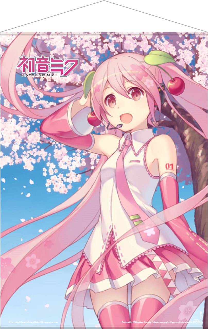 Popbuddies Hatsune Miku Wallscroll Cherry Blossom 50 x 70 cm