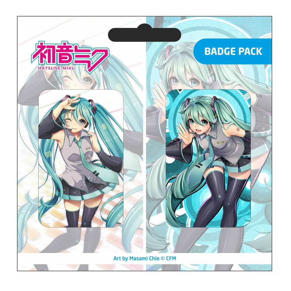 Popbuddies Hatsune Miku Pin Badges 2-Pack Set D
