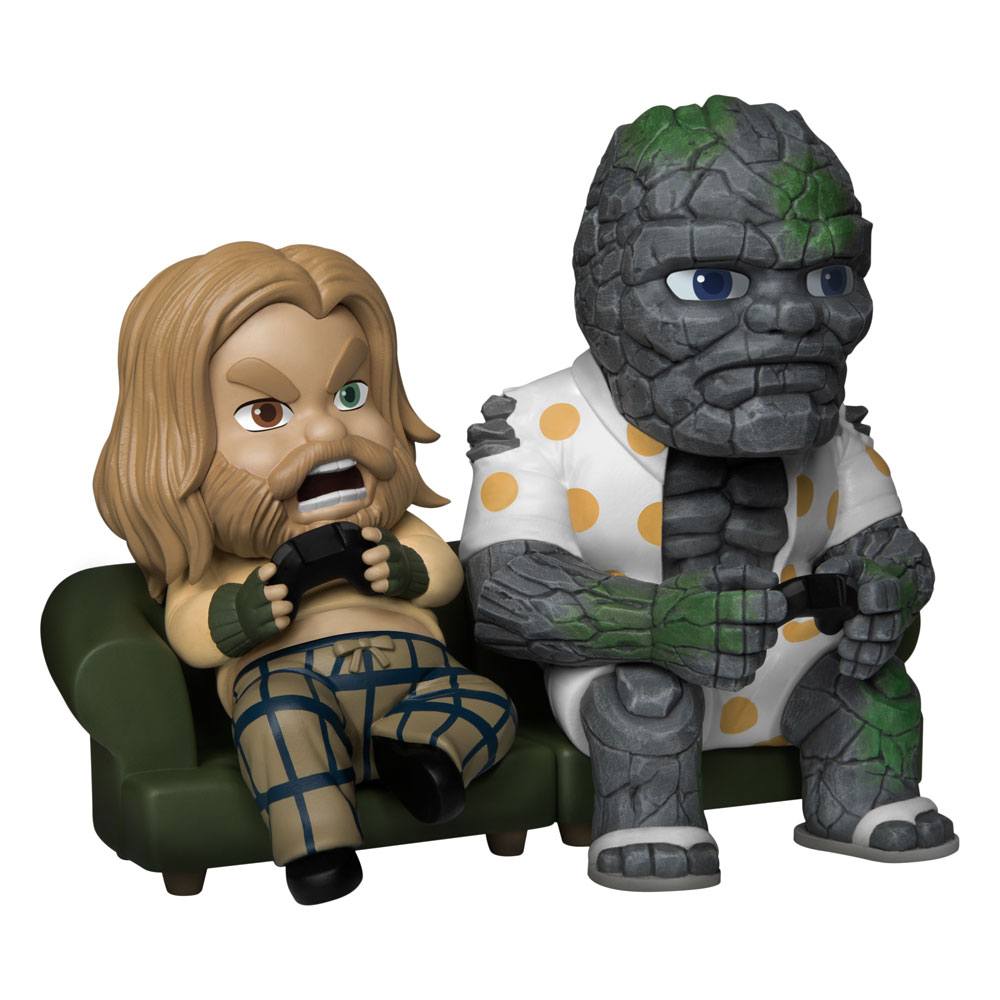 Beast Kingdom Toys Avengers Endgame Mini Egg Attack - figurky - Bro Thor & Korg Game Time